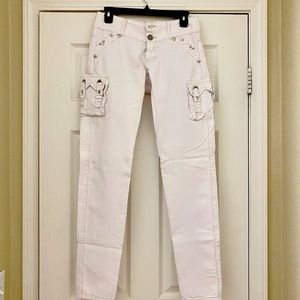 White Push Up Sculpting Colombian Jeans